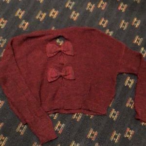 LF Millau Cropped Bow Sweater